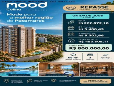 Apartamento para Venda, em Salvador, bairro Patamares, 3 dormit�rios, 2 banheiros, 1 su�te, 1 vaga